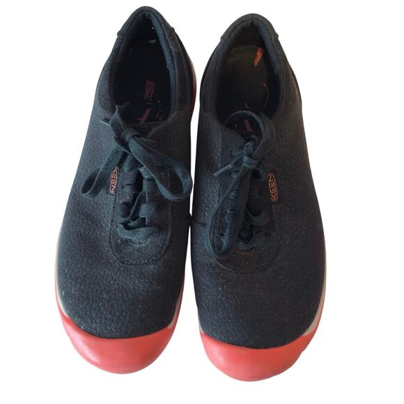 Keen Women’s Kanga Lace Up Shoes Size 8.5 Outdoor Charcoal Coral Lightweight - Picture 1 of 8